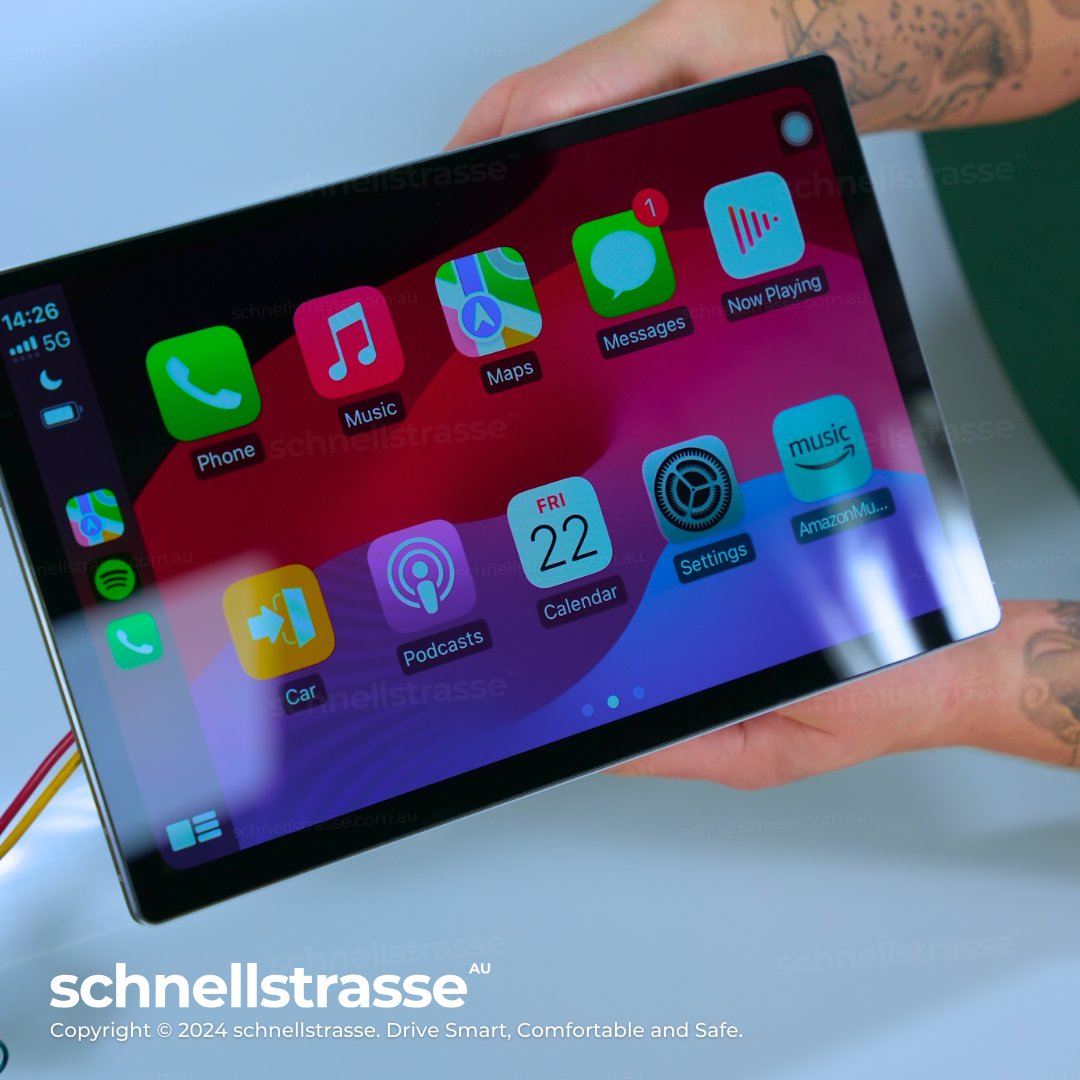 UNIVERSAL 2-DIN 13.3'' Head Unit Upgrade Kit - Plug & Play with Apple CarPlay, Android Auto, and Touchscreen Display