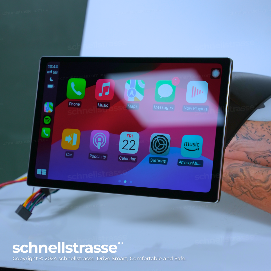 UNIVERSAL 2-DIN 13.3'' Head Unit Upgrade Kit - Plug & Play with Apple CarPlay, Android Auto, and Touchscreen Display