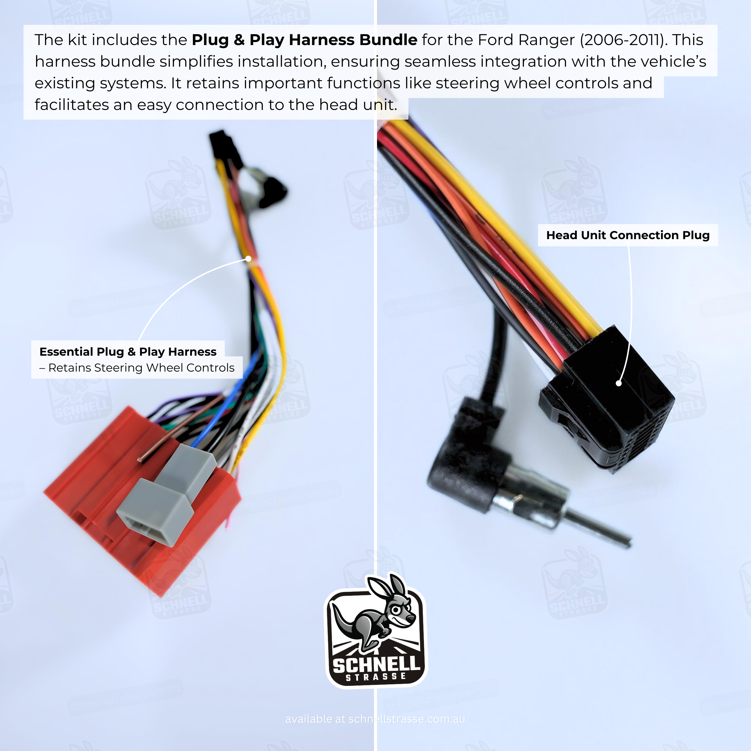 Ford Ranger 13.3'' Head Unit Upgrade Kit (2006-2011) - Plug & Play with Apple CarPlay, Android Auto, and Touchscreen Display