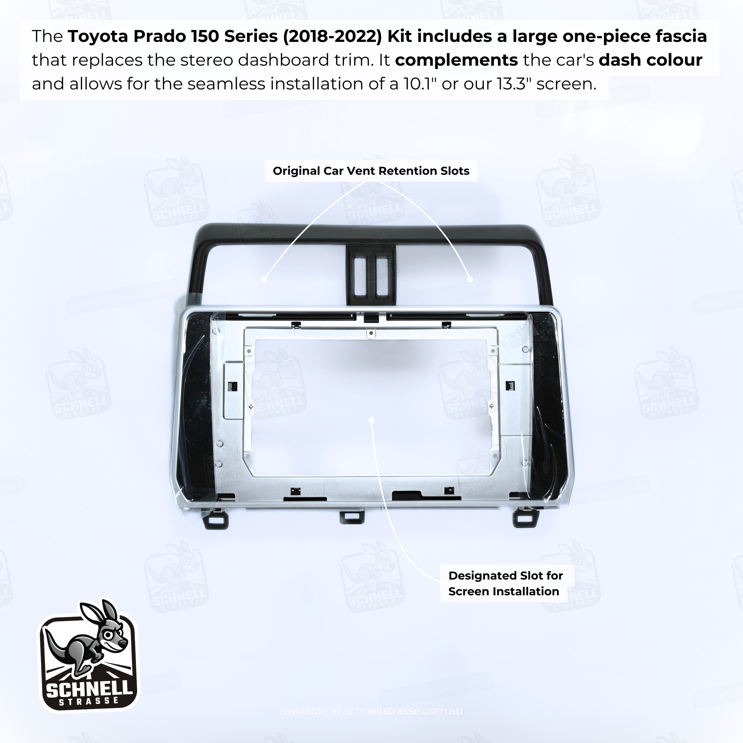 Toyota Prado 150 Series (2018-2022) Fascia Kit - Premium Matte & Gloss Finish