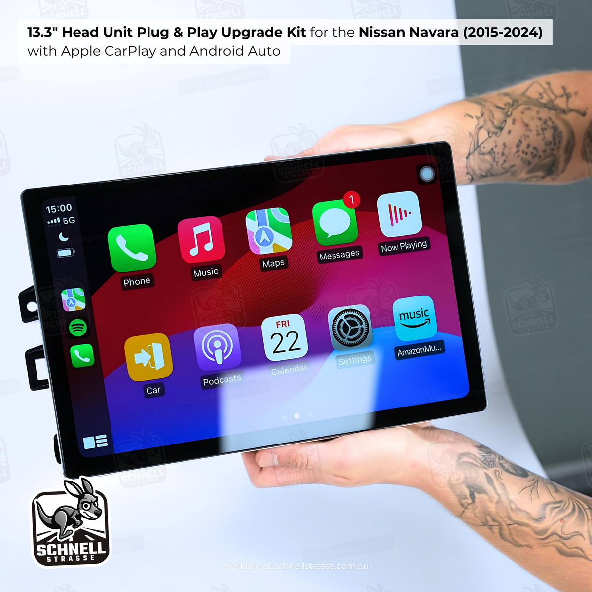 Nissan Navara 13.3'' Head Unit Upgrade Kit (2015-2024) - Plug & Play w ...